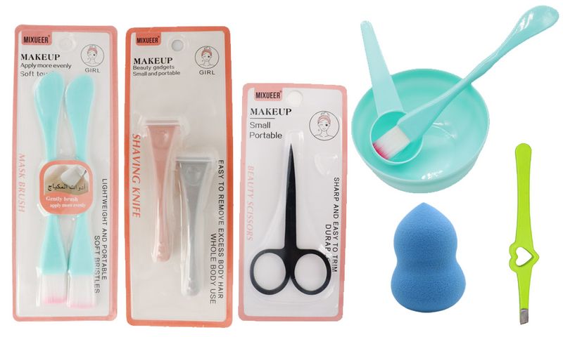 D.I.Y Mask Application And Facial Hair Trimming Set