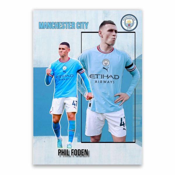 Phil Foden Manchester City Poster - A1