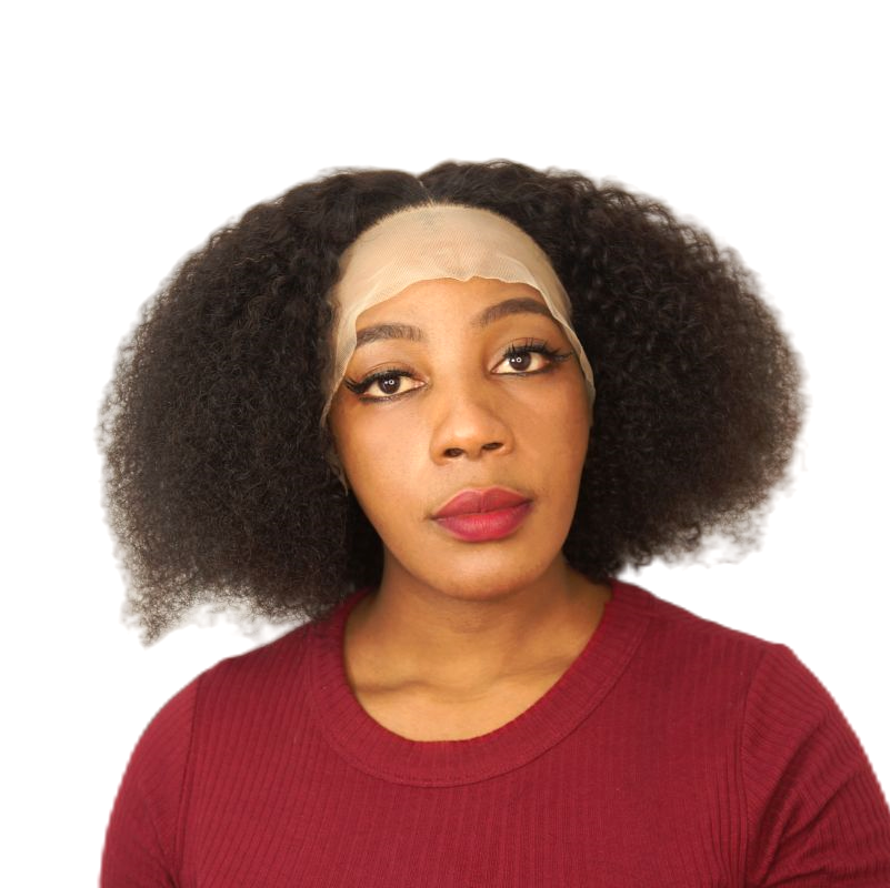 Brazilian Kinky Bob Wig TPart Frontal Kinky Curly Afro Wig 14Inch