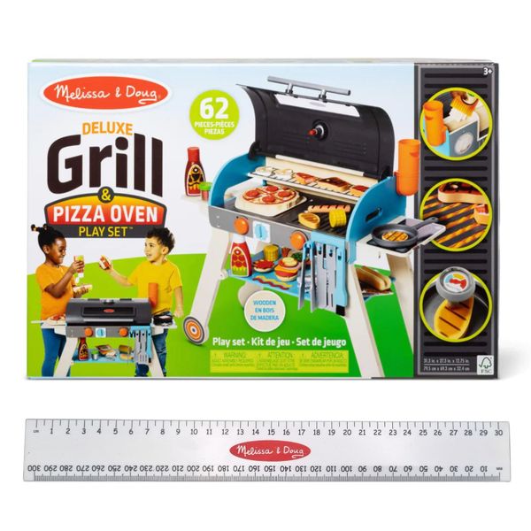 Melissa &amp; Doug Deluxe Grill &amp; Pizza Oven Play Set &amp; Ruler