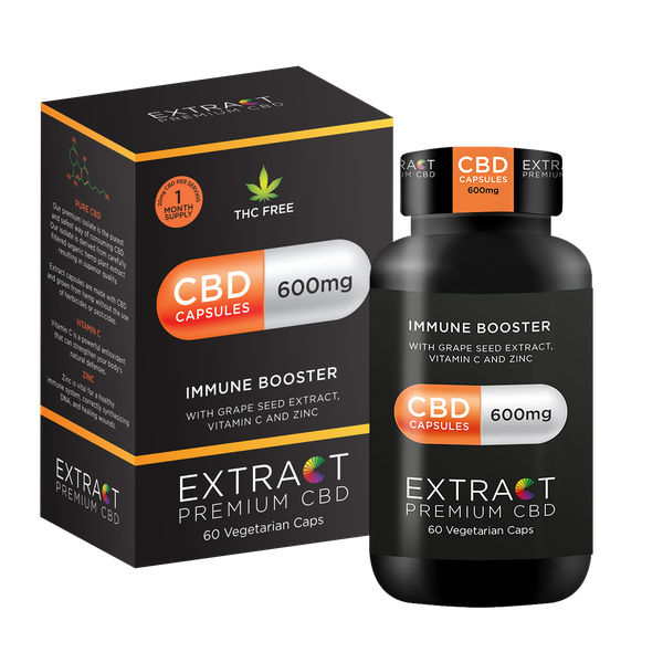 Extract 600mg Premium CBD Capsule's 60's - Immune Boost