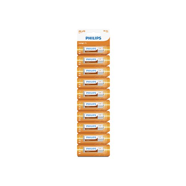 Radiant - Philips Longlife Zinc AA Batteries 1.5V
