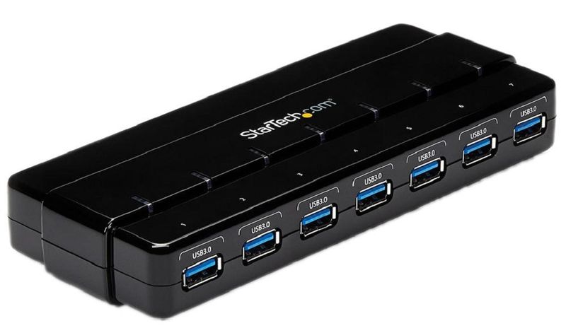 Startech (ST7300USB3B) Hub, USB 3.0, 7 Ports, 5 Gbps