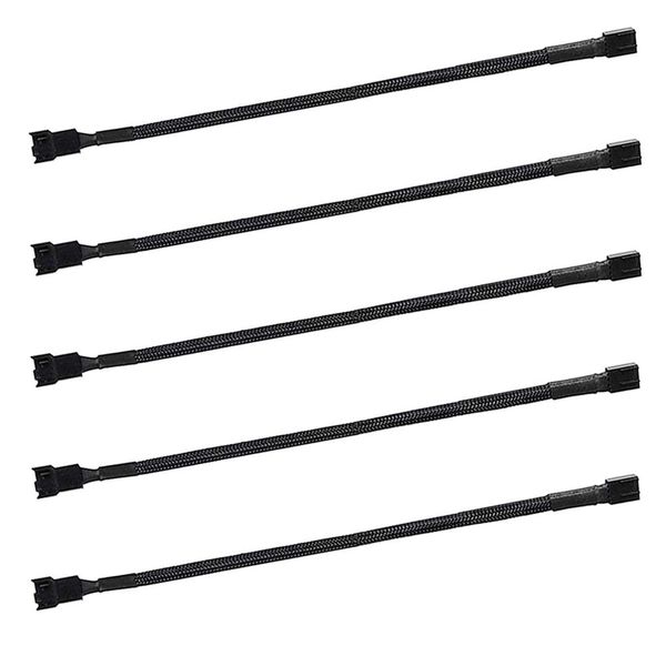 5PCS 4-Pin PWM Fan Splitter Cable for Computer ATX Case 4-Pin/3-Pin
