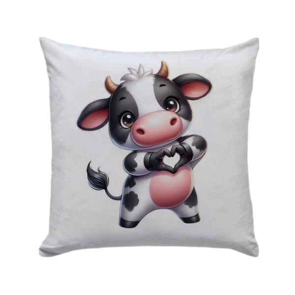 Cow Decor Pillow - 30cmx30cm