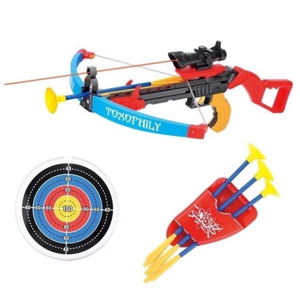 Mega Bow and Arrow Shooting Toy Set with Suction Darts - Toys for Boys