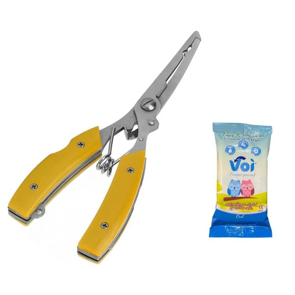 Multi Functional Fishing Plier with Fishing Wipes