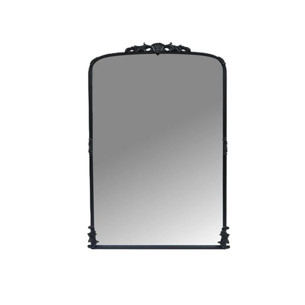 Black Florence Baroque Mirror:105x60cm