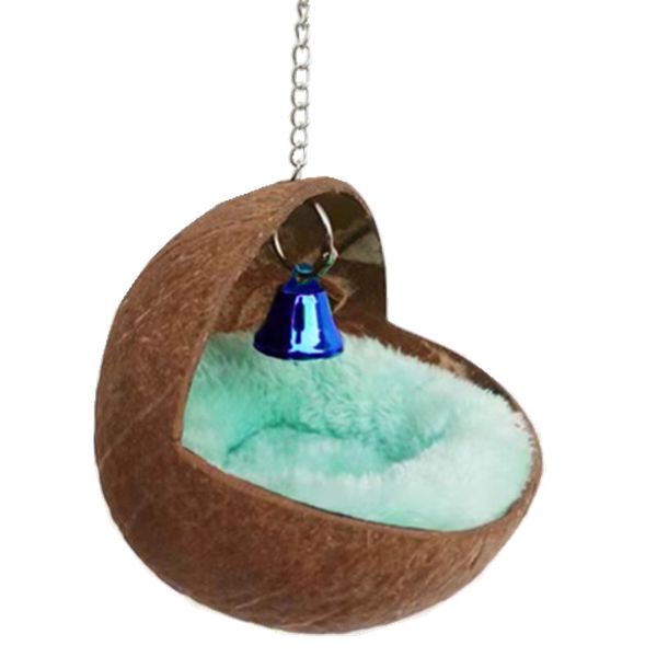 Natural small pet coconut shell bird's nest bed nest