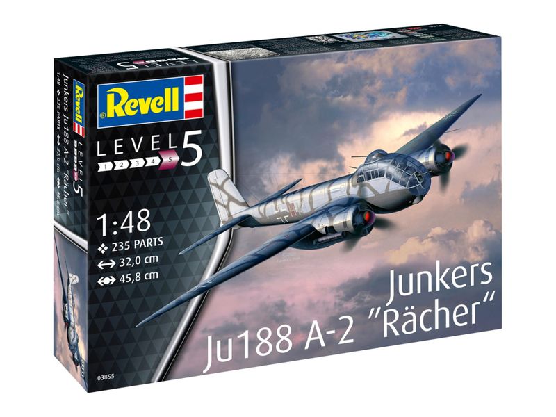 Revell 1/48 Junkers Ju188 A-2 "Rächer" Plane Plastic Model Kit