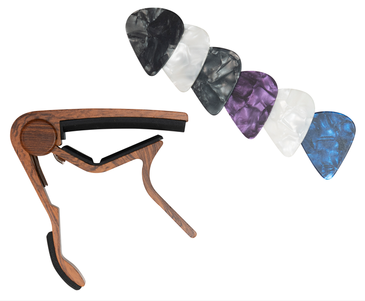 Guitar Capo For Acoustic and Electric Guitar-Ukulele Capo &amp; Guitar Picks