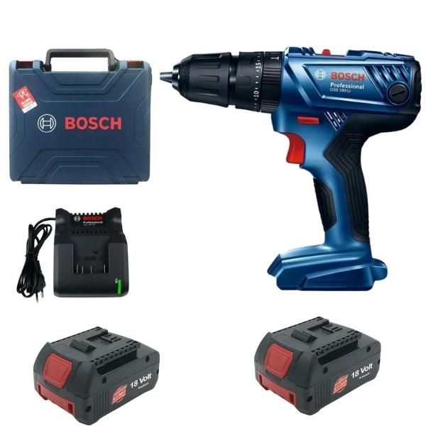 Bosch - Impact Drill Driver GSB 180-LI with 2 x 3Amp Batteries and Charger