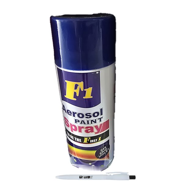2Pcs 450ml 549 ERQI Violet Car/Multipurpose Spray Paint With ReVibe Pen