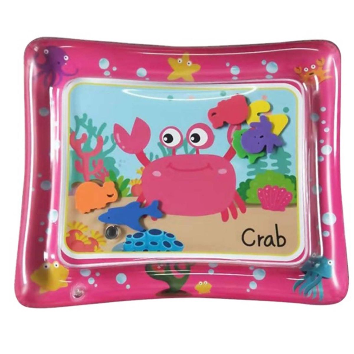 Inflatable Sensory Play Mat for Babies, BPA FREE Pink Shop Today