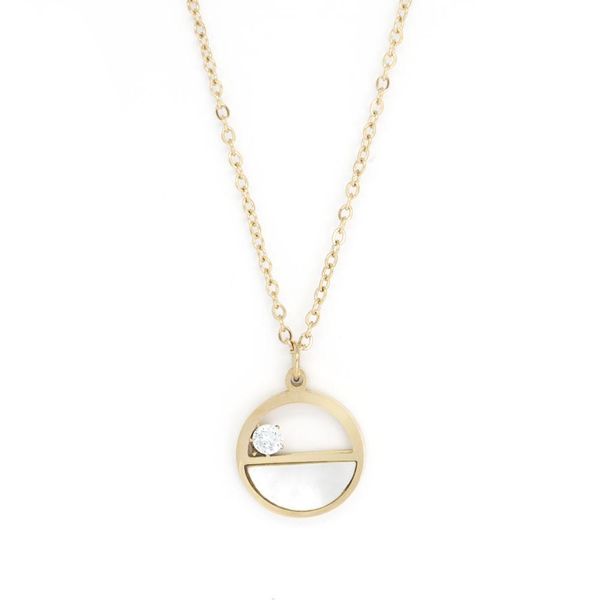 Cazabella Stainless Steel Rose Gold Necklace