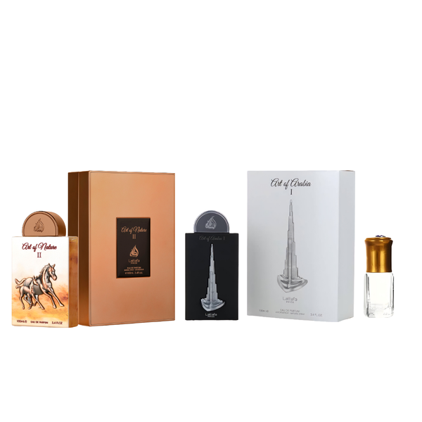 Art of Arabia 1 &amp; Art of Nature 2 Combo EDP 100ml + Perfume Oil