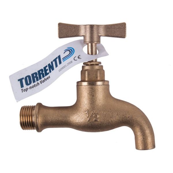 Torrenti Tap Brass Plain 200 15mm
