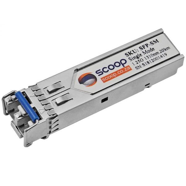 Scoop Single Mode SFP 1.25Gbps 1310nm 20km