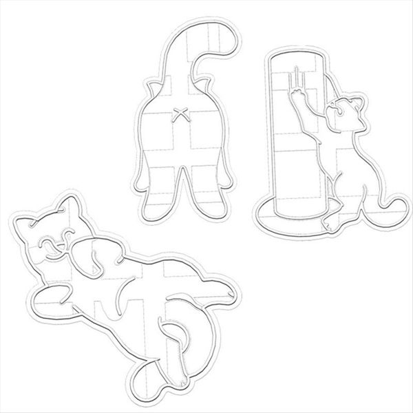 Plastic Cat Cookie Cutters Kitty Butt Shape DIY Biscuit Mold
