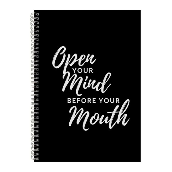 Open A4 Notebook Spiral Lined Motivational Sayings Graphic Notepad Gift 169