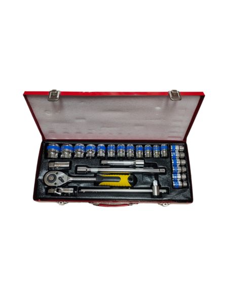 1/2" DR Socket Set 24pcs Chrome Vanadium