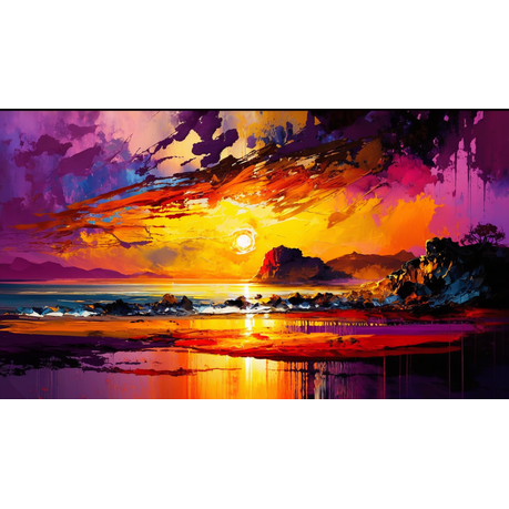 Sunset wall store art