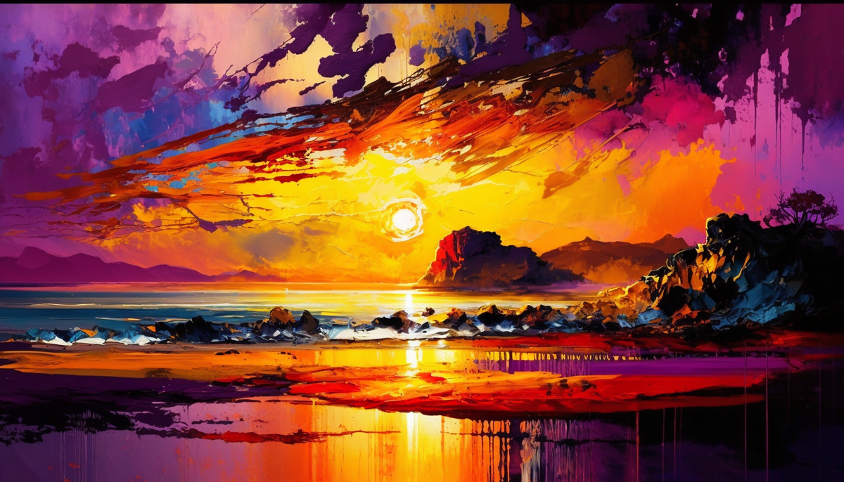 Canvas Wall Art Fancy Artwork Sunset B1086 Shop Today. Get it