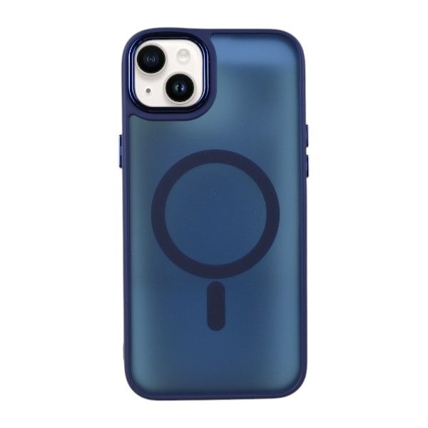 Premium Frosted Phone Cover Compatible With IPH 14 Plus - Blue
