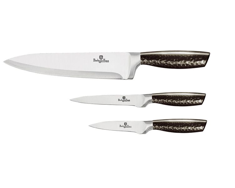 Berlinger Haus 3-Piece Stainless Steel Knife Set - Black Smith