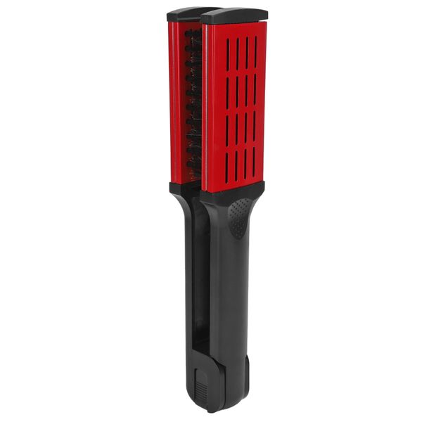 Straightening Comb Static Free Hollow Breathable Heat Resistant Black Red