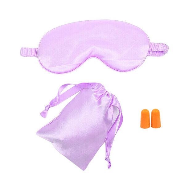 Silk Double-Side Shading EyeShade Sleeping Eye Mask - Sky Blue