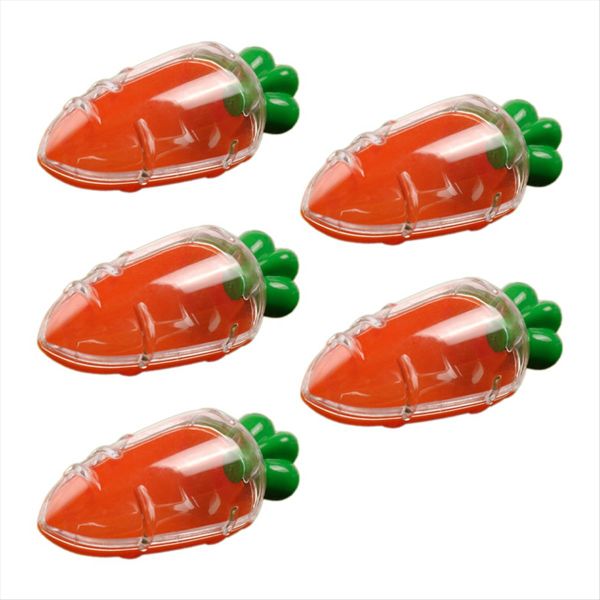 5Pcs Transparent Easter Plastic Carrots Candy Box B