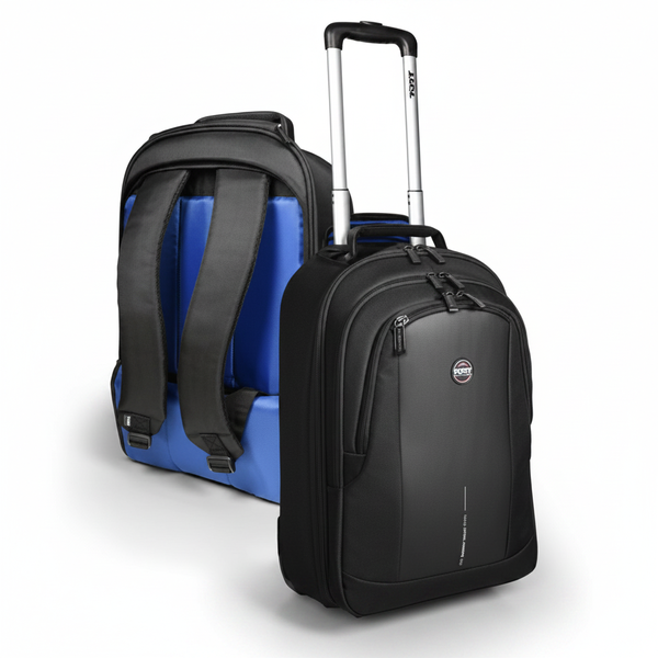 Port 15.6 Inch Black Laptop Trolley Backpack - 2-in-1 Convertible