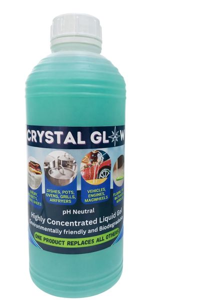 Crystal Glow highly Concentrated Multipurpose Liquid Gel Cleaner 1L