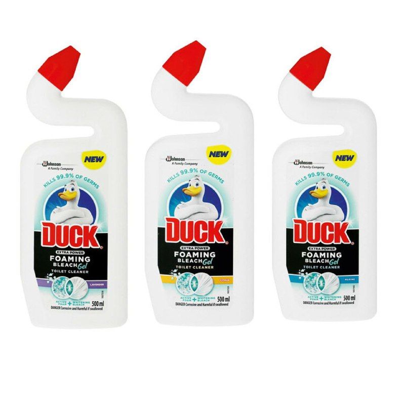Duck Extra Power Foaming Bleach Toilet Cleaner Assorted 500ml x Pack