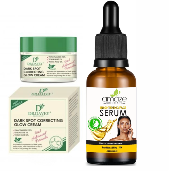Dark Spot Correcting Glow Cream and Brightening Serum