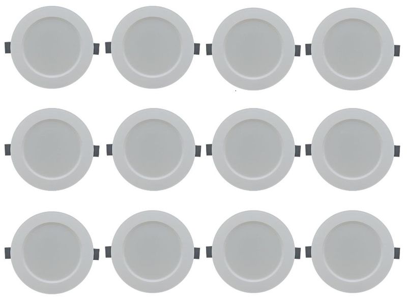 Hello Today LED Concealed Round Panel Light 9w 145 Diameter - 12 Pack