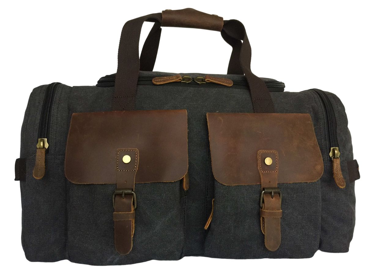 Executive Leather And Canvas Travelling Bag Buy Online in South
