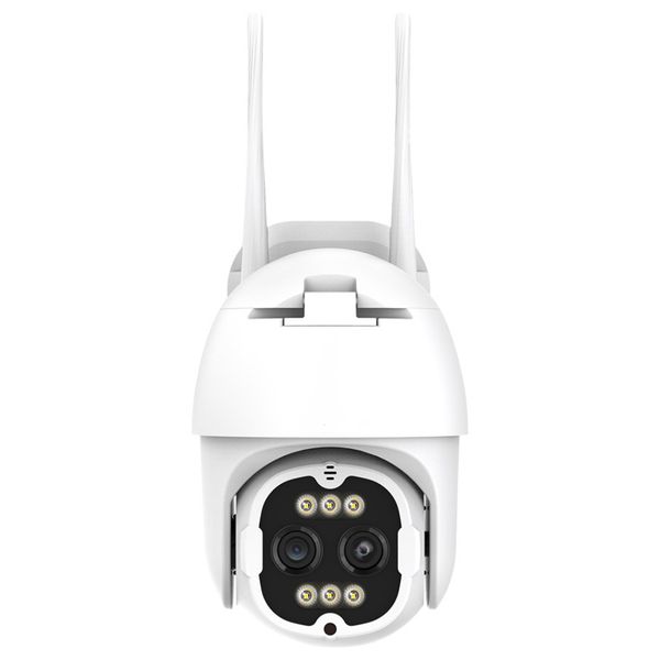 P2 Dual Lens Wifi Camera With ICSEE App 8MP 8 X Zoom And A Keyholder