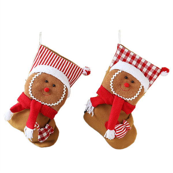 Christmas Hanging Stockings - 2 Piece Xmas Sock