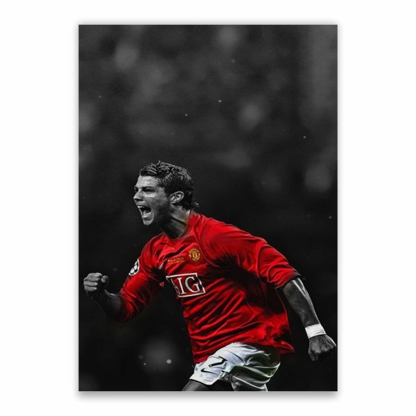 Ronaldo For Man United Poster - A1