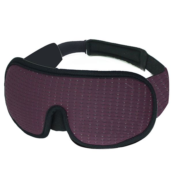 Travel 3D Blocking Light Soft Padded Bandage Sleeping Eye Mask-Purple