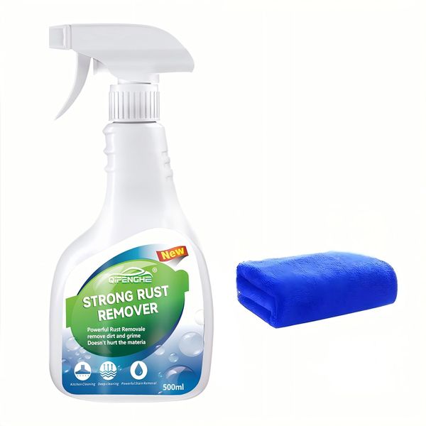 QIFENGHERust Remover500ml Rust Remover Spray - Fast Acting, No Residue