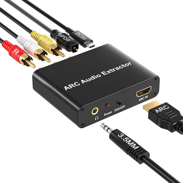 HDMI ARC Adapter, ARC Audio Extractor with Digital Optical TOSLINK SPDIF
