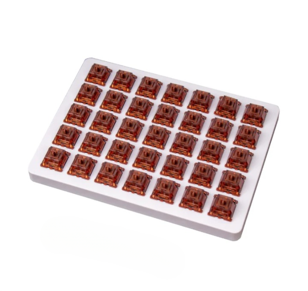 Bulk 110 Gateron Phantom Brown Tactile Switches Perfect for Keychron Builds