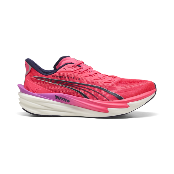Puma Men's Deviate Nitro 4 Puma X Hyrox - PUMA White/Electric Orchid/Pink