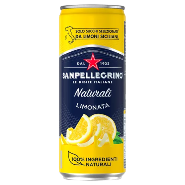 San Pellegrino Italian Sparkling Drink - 330ml - Lemon - 12 Pack
