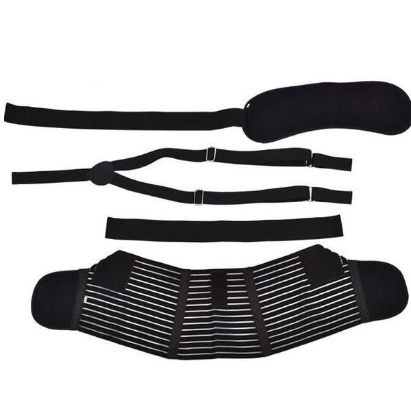 Breathable Maternity Stomach Lift Belt/Abdominal Binder - Black