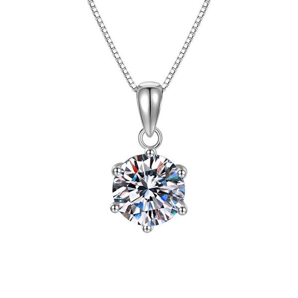 Moissanite 2 Carat Pendant Necklace -YKR081