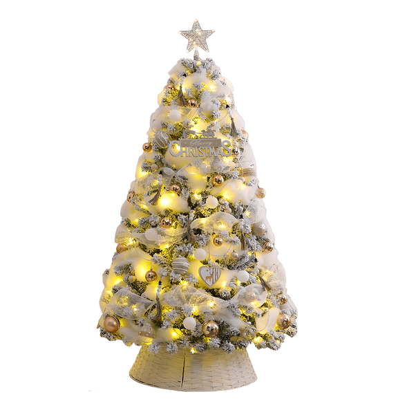 1.8m Home Christmas Tree - Snow - Accumulated Flocked Set(No Tree Collar)